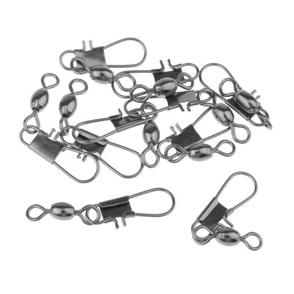10pcs Swivels Aleación de Cobre Sedal para Cebo Suave Cebo Duro Gancho Plomado Lentejuelas Varios Tamaños 4