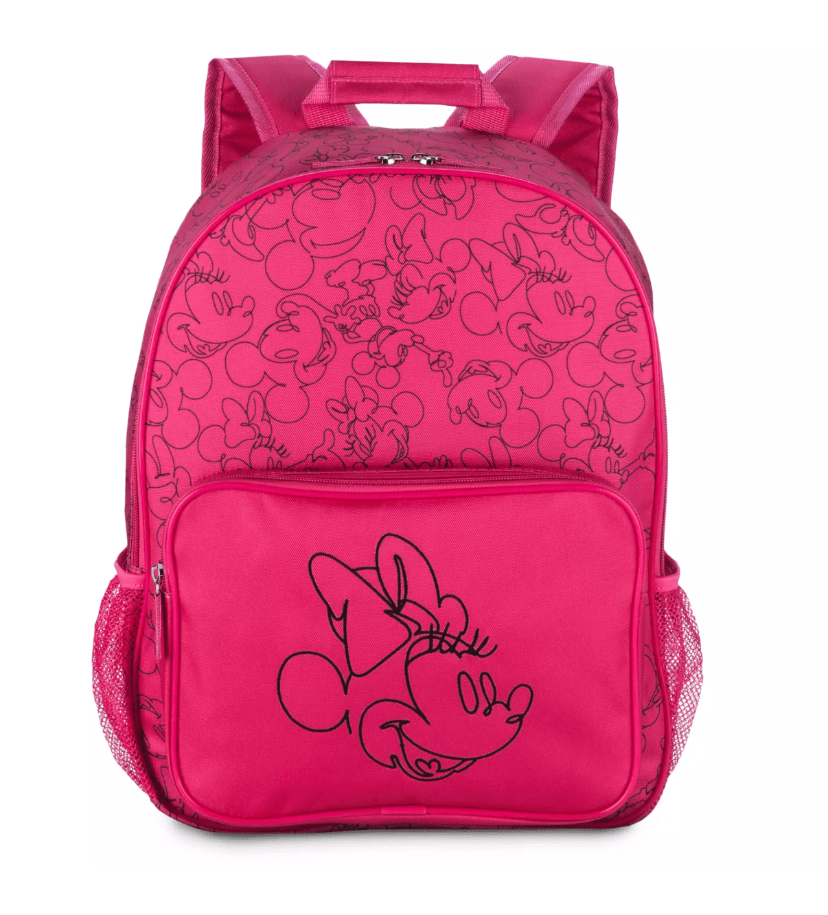Disney Back To School Mickey and Minnie Pink Backpack New with Tag