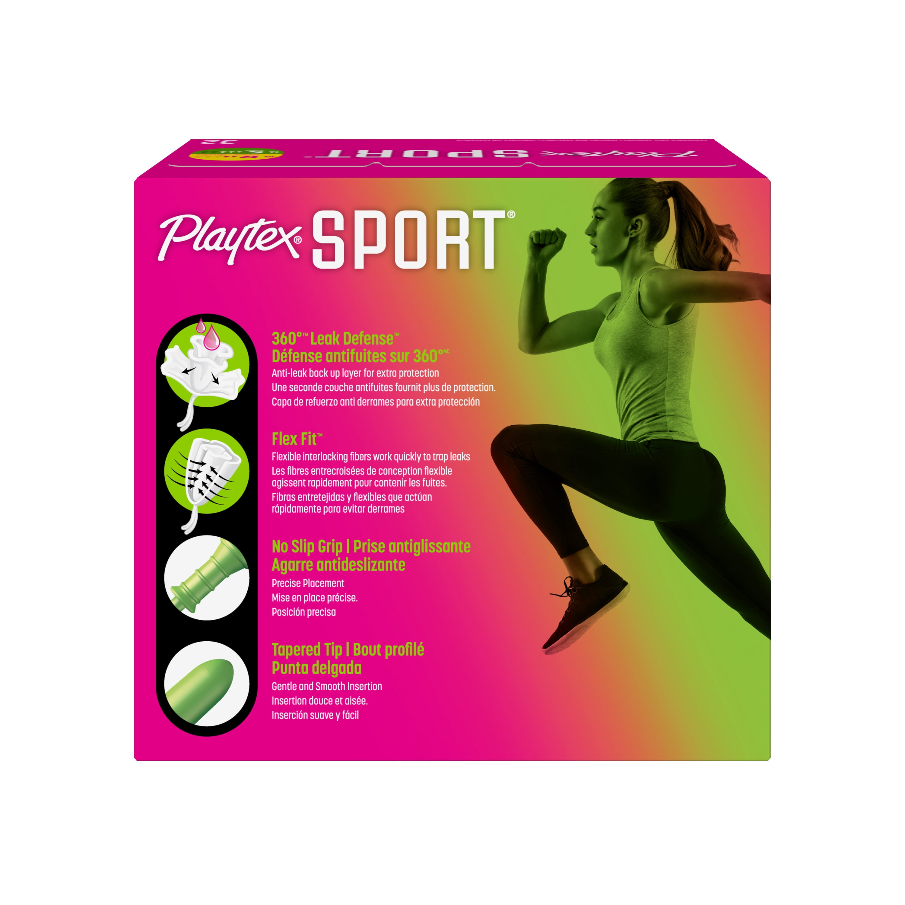 Playtex Sport Unscented Athletic Tampons Multipack Regular & Super, Tampons