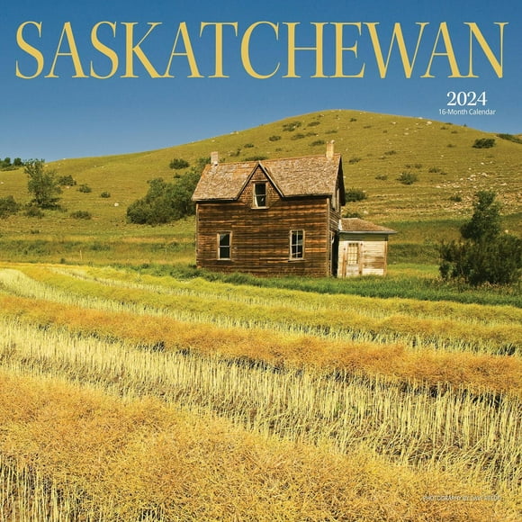Wyman Publishing Saskatchewan 2024 30.48x60.96 CM Mur Carré Calendrier, 9781525611643