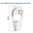 thumbnail image 2 of Rail Mount Boat Fender Hanger Hook Quick Release Clip 32mm white, 2 of 5