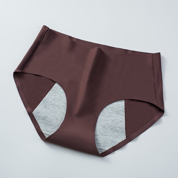 Bragas menstruales a prueba de fugas para mujer, ropa interior de seda sólida de hielo, tamaño M-3XL, absorbe una pequeña cantidad, período fisiológico, nuevo