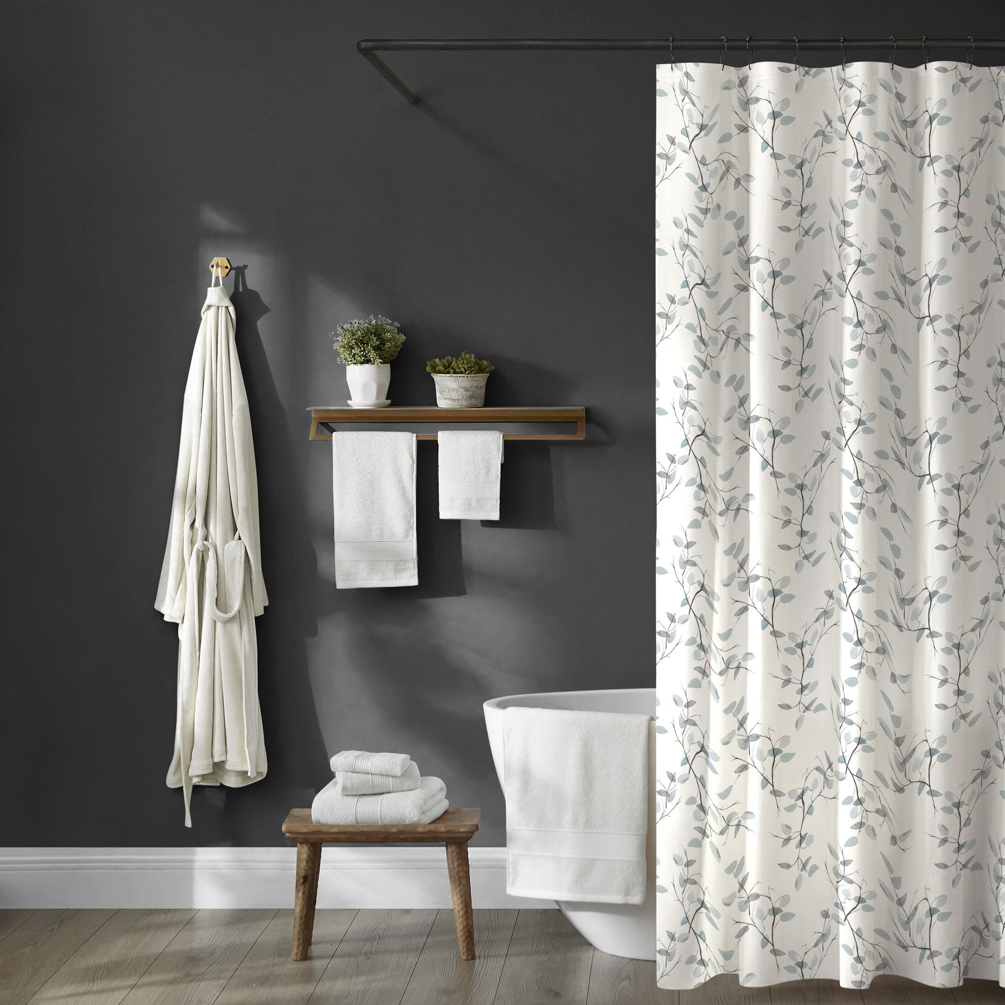 Brielle Home Everly 100 Cotton Shower Curtain
