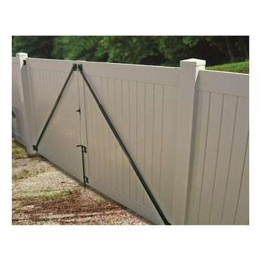 DyGTyX Anti-Sag Gate Brace for Vinyl Fence Gates Black, 72" x 72"