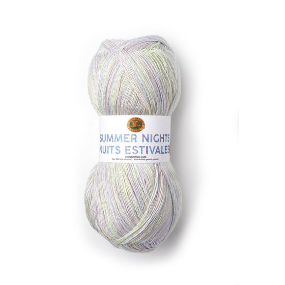 Lion Brand Yarn 511-306 Summer Nights Bonus Bundle Ocean Cove Metallic Yarn
