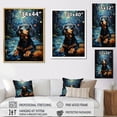 thumbnail image 4 of Designart "Dreamy Dachshund Dreams I" Animals Dog Floater Framed Wall Decor, 4 of 5