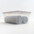 thumbnail image 6 of IRIS 17 Qt. Plastic Storage Bin with Lid, Stackable Storage Container, Tote, Clear, 6 of 9