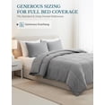 thumbnail image 6 of Casa Platino Twin Bedding Comforter Set- Includes Twin Comforter and 1 Twin Pillow Sham - Ultra Soft and Comy Comforter Twin Size Set- Cozy Twin Size Bed Comforter Set- Twin Duvet Insert - Silver, 6 of 9