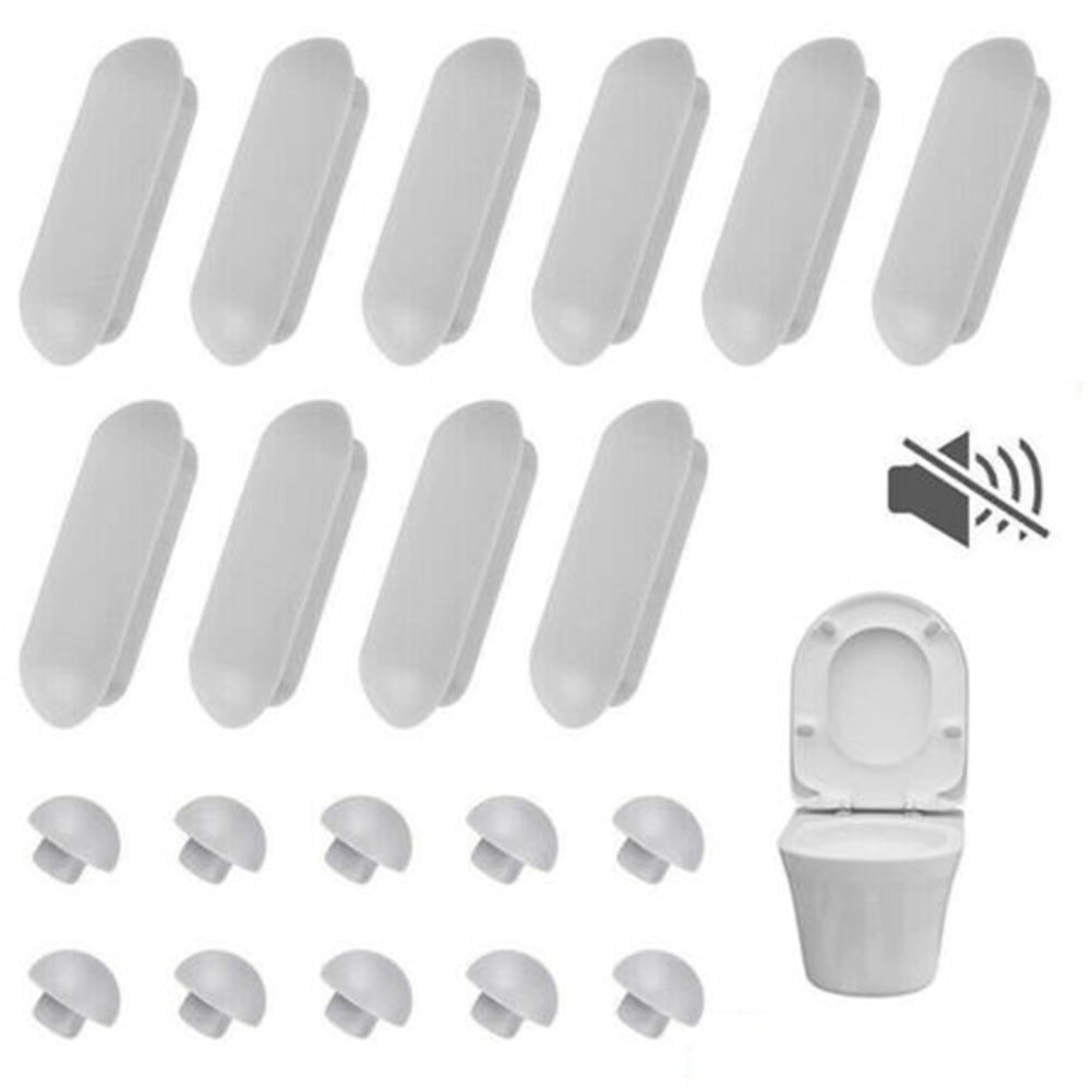 10sets Toilet Seat Bumpers, Universal Toilet Seat Buffer Toilet Lid