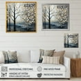 thumbnail image 4 of Designart "Tranquility in the Blue Winter Forest I" Food & Beverage Framed Wall Art - White Fruits Entryway Framed Wall Art Print, 4 of 6