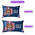 thumbnail image 5 of Patriotic Miniature American Shepherd Celebrates 4th of July Quilt Pillowcase MAS Dog Lover Gifts Throw Pillow Cover Bed Home Decor - 02009, 5 of 5