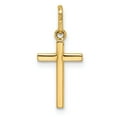 thumbnail image 4 of Real 14kt Yellow Gold Polished Cross Pendant; for Adults and Teens; for Women and Men, 4 of 4