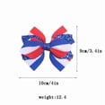 thumbnail image 3 of Zanarzt Girls Bows Independence Day Hair Bow Flag Bowknot 4th Of July Hair Bow Pin Bow Hair Hairpins 250 Anniversary Hair Bow Clips White,3-12 Years, 3 of 6