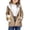 Khaki, variant on Long Sleeve Fleece Lined Kids Jacket, 2026 Girls Suede Jacket Long Sleeve Fleece Jacket Solid Color Kids Fall Jacket Suede Fleece Kids Outwear Kids Hooded Duffle Jacket, Khaki 120