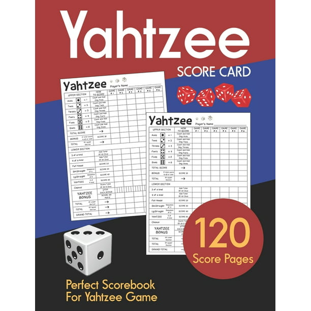 yahtzee score cards clear printing with correct scoring