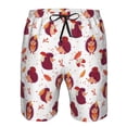 thumbnail image 3 of Fotbe Cartoon Hedgehogs Trajes de Baño Estampados para Hombre, Shorts de Verano de Secado Rápido, Ropa de Playa, Bañadores-Medium, 3 of 6