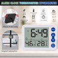 thumbnail image 1 of SMihono Kitchen Organizers and Storage New Multifunctional Indoor Temperature And Humidity Meter Clock C-reativity Kitchen Gadgets Must Have 2023, 1 of 2