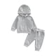 thumbnail image 1 of SAYOO , conjunto de ropa deportiva para bebés y niños, jersey de Color sólido, sudadera con capucha, Tops y conjunto de pantalones informales con cordón SAYOO Moda, 1 of 9