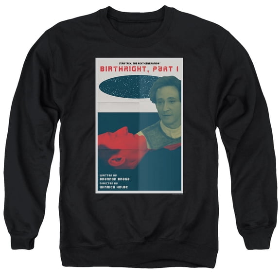 Star Trek Tng Season 6 Episode 16 Adult Crewneck Sweatshirt Black