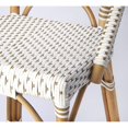 thumbnail image 3 of Butler Specialty Tabouret de Comptoir en Rotin Blanc et Beige, 3 of 8