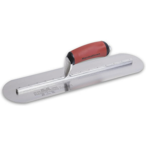Truelle de Finition en Béton, Lame en Acier Arrondie 16 X 4 Pouces, Manche Durasoft, MXS66FRD