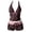 A1#-Pink, variant on Women's Polka Dot Tie Side Bikini Set, High Waist Push Up Two Piece Swimwear