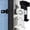 Black+White, variant on FXMLRLK 1 Pack Flip Latch Lock,90/180 Degree Aluminum Alloy Right Angle Lock Latch,Flip Gate Latches Hardware,Security Sliding Door Lock fo Cabinets,Barn Door,Bathroom(Black)
