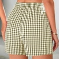 thumbnail image 4 of yillto Womens Pajama Short Cotton Soft Comfy Cute Sleepwear Elastic Loose Plaid Pjs Shorts Bottoms, 4 of 5