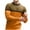 Yellow, variant on Fall Shirts for Men Men Casual Patchwork Round Neck Pullover Long Sleeve Blouse