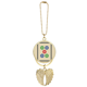 thumbnail image 1 of Mahjong Circle puntos 5 Tile pattern Llavero para automóviles, 1 of 4