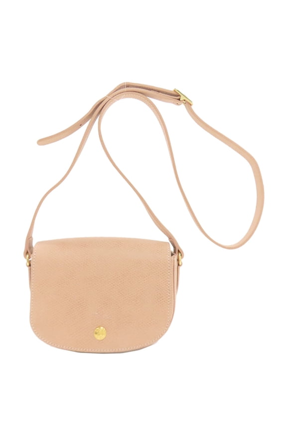 Pre-Owned Longchamp Logo Shoulder Bag Leather Women's