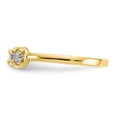 thumbnail image 3 of Diamond2Deal 14K Yellow Gold Cubic Zirconia Toe Ring for Women, 3 of 7
