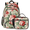 Multicolour 4, variant on Crow Bird Backpack with Lunch Box Vintage Black Bird Lightweight Large Travel Work Laptop Backpacks Set Casual Daypacks