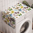 thumbnail image 1 of Butterfly Washing Machine Organizer, Colorful Watercolor Animals with Numerous Different Designs and Elements, Anti-slip Fabric Top Cover for Washer and Dryer, Multicolor, by Ambesonne, 1 of 1