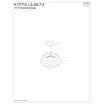 thumbnail image 3 of Kingston Brass K157F8  Round Shower Arm Flange, Brushed Nickel, 3 of 3