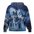 thumbnail image 5 of Uorisanigo Blue Wolf Hoodie Oversized Sweatshirt Size XS Lightweight Fashion Long Sleeve Zip Hoodies Long Sleeve Polyester Fall Fashion Outfits, 5 of 7