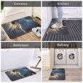 thumbnail image 5 of Rateoe Starry Light White Horse Pattern Flannel Door Mat Indoor Outdoor Entrance, Waterproof All-Weather Doormat,Fade Resistant, Low Profile Entryway Mat 16x24in, 5 of 7