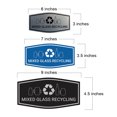 thumbnail image 2 of Fancy Mixed Glass Recycling Sign (Navy Blue / White) - Small, 2 of 5