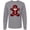 Athletic Heather, variant on Inktastic Buffalo Plaid Gingerbread Man Long Sleeve T-Shirt