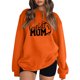 thumbnail image 1 of Gibobby Sudadera oversize mujer Sudadera de manga larga con cuello redondo para mujer(Naranja,M), 1 of 3