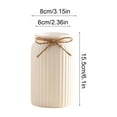 thumbnail image 3 of Dvruxg High Farmhouse Vase Decor Vintage Flower Vase with Twine Bow for Artificial Flowers for Table Centerpiece Weddings Home(White), 3 of 5