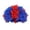 A - J, variant on Junepar Sports Fan Curly Synthetic Wig Sport Flag Color Wig for Game Day Events Outdoor Gatherings & Soccer Parties