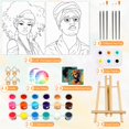 thumbnail image 3 of Kit de pintura Humyoun Couples con lienzo predibujado y pintura acrílica, 3 of 6