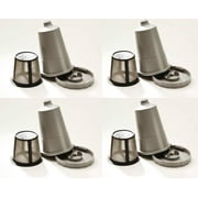 NEW Keurig Coffee Filter Reusable My K-Cup Permanent Refillable Grey Qty 4 Pack