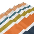 thumbnail image 4 of Shower Curtain, Colorful Pastel Stripes Waterproof Fabric Plastic Shower Curtain, Drying Fast Bathroom Curtain with 9 Buttonholes, Ruffle Shower Curtain 60x72in, 4 of 8
