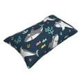 thumbnail image 3 of Kll Friendly Smiling Sharks Pillow Covers Envelope Closure,Super Soft And Cozy Fuzzy Fleece Pillow Case Cover 20"X30", 3 of 9