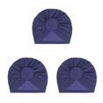 thumbnail image 3 of Minnieouse Hijab interior con nudo de turbante, Cruz étnica, estilo Simple, gorros universales lisos, gorro femenino, adornos para fiesta, azul marino Type1 NO1 Minnieouse CBP379468, 3 of 6