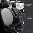 thumbnail image 6 of Fit for Ford Ranger 2024 Seat Cover, Black Car Seat Covers, Premium Leather 5 Piece Full Set Retain Seatbelt Port Protect and Upgrade Seats, Only for Crew Cab and XLT,XL,LARIAT, 6 of 6