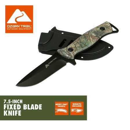 Ozark Trail 7.5-inch Fixed Blade Knife, Camo