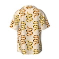 thumbnail image 2 of Xecao offers the Hand Drawn Snake for Men's Casual Short-sleeved Shirt, a button-up collared shirt with a pocket, perfect for beach vacations and yacht travel in the 4X-Large size., 2 of 7